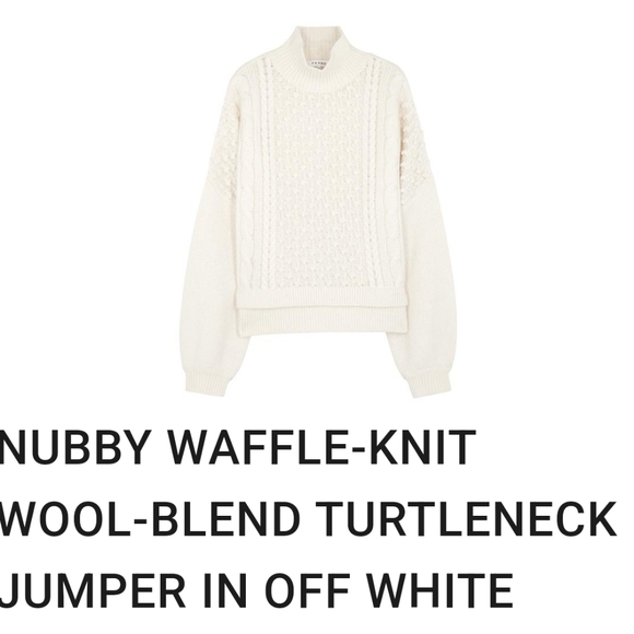 FRAME nubby waffle knit wool sweater - Picture 4 of 11